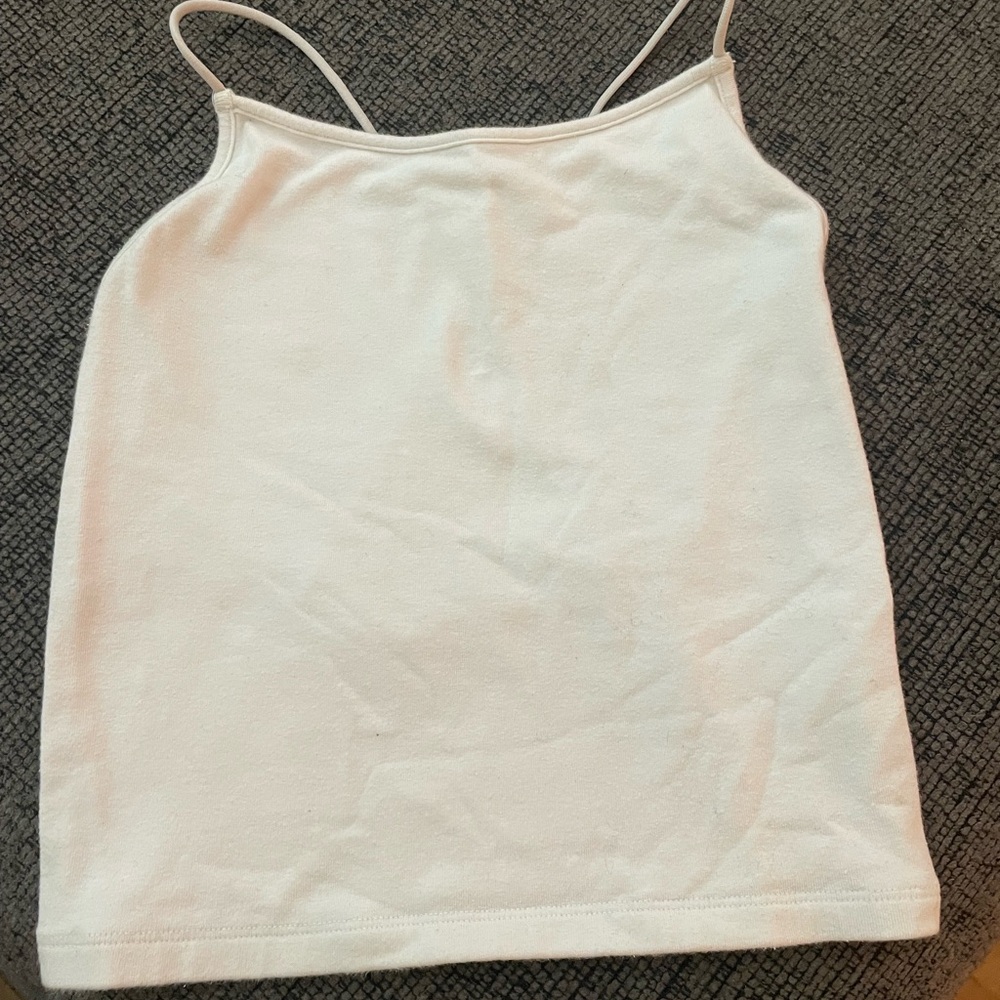 American Eagle Outfitters Cream Tank Top